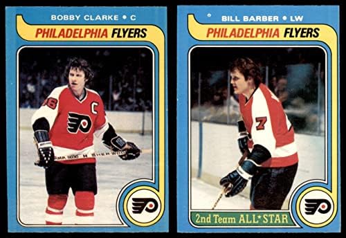 1979-80 O-Pee-Chee Philadelphia Flyers Közelében Csapat készen áll Philadelphia Flyers (Set) EX+ Szórólapok