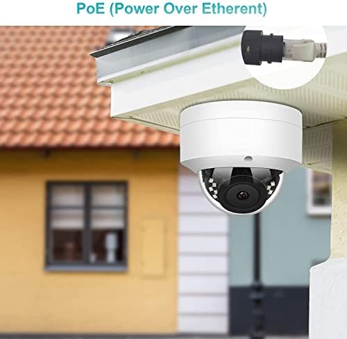 4MP PoE IP Dome Biztonsági Kamera 2.8 mm-es Széles Látószögű, H. 265 IP66 Vízálló Beépített Mikrofon/Audio-Kompatibilis HikVision