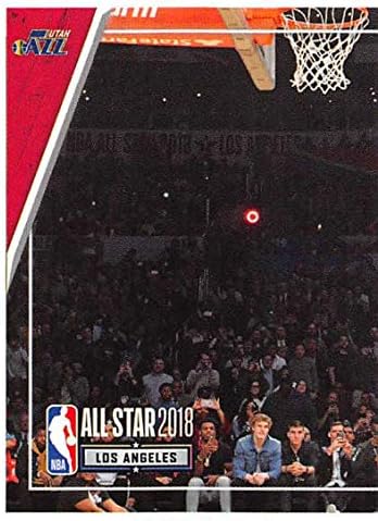 2018-19 Panini NBA Matrica 406 Donovan Mitchell Slam Dunk Verseny Utah Jazz NBA Kosárlabda Matrica Trading Card