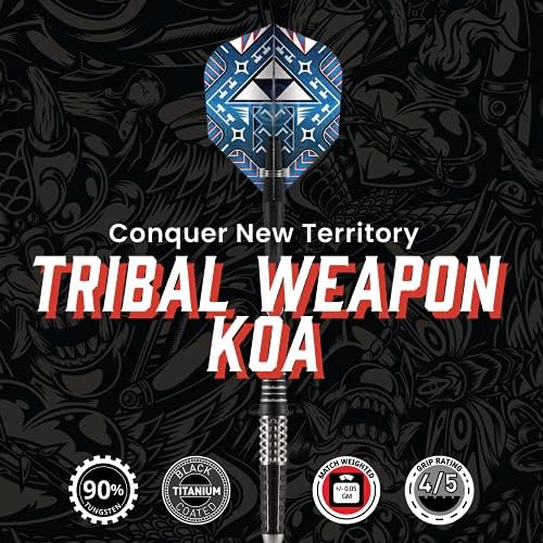 Lövés! Darts Törzsi Fegyver Koa 90% - Os Wolfram Pro Dobás Darts Acél Tipp Meghatározott, Szakmai – ban Készült, Új-Zéland – Tervezett