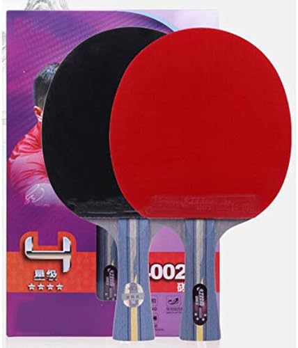 SSHHI 4 Csillagos Szén-Ping-Pong Ütő,5 Rétegű Fa, 2 Réteg Szénszálas,Sértő asztalitenisz Ütő,a Szilárd/Mint Látható/Rövid Nyél