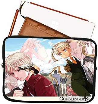 Gunslinger Girl Anime Laptop Sleeve Táska 15 Hüvelykes Notebook Táska Tablet Notebook Esetén/Mousepad Felület/Anime Táska Laptop Sleeve