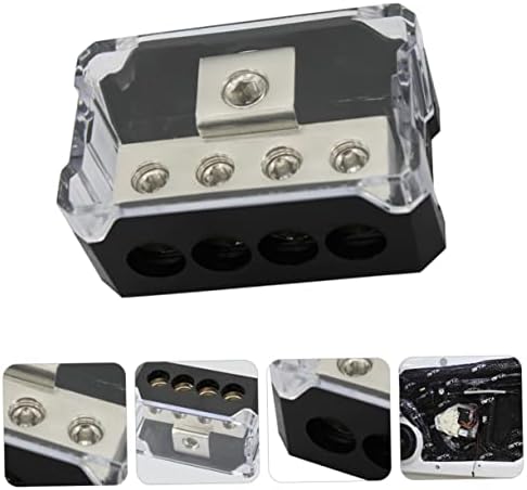 FAVOMOTO Erősítő csatlakozó Doboz Audio Splitter Box Földre Forgalmazó Car Audio Kiegészítők Autós Elosztó Blokk Car Audio Splitter Box Földre