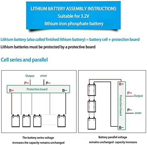Multinn 8 Db Lítium-Vas-Foszfát Akkumulátor, 3.2 V 100Ah Hatalom energiatároló Akkumulátor, az RV/Elektromos Jármű/Inverter/Napenergia Rendszer,