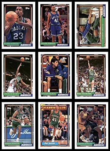 1992-93 Topps Dallas Mavericks Csapatát Meghatározott Dallas Mavericks (Set) NM/MT Mavericks