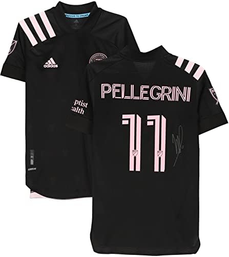 Matias Pellegrini Többek Miami CF Dedikált Match-Használt 11 Fekete Jersey a 2020-as MLS-Szezon - Dedikált Foci Mezek