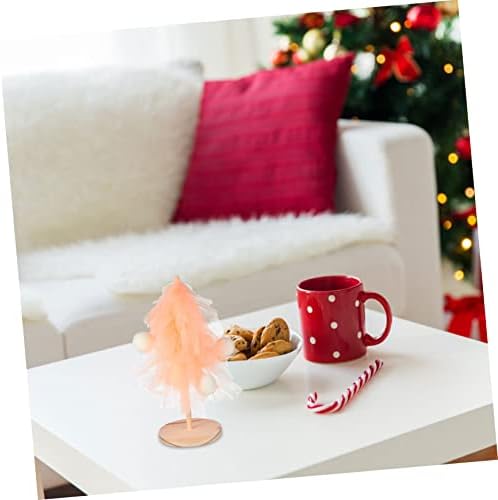Homoyoyo Mini karácsonyfa Csecsebecse LED Decor para Mesa De Étkező Asztal Dekoráció DIY karácsonyfa Előtti megvilágított Asztali