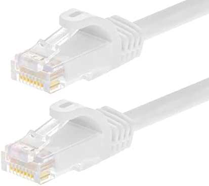 Monoprice Cat6 Ethernet Patch Kábel - 2 Méter - Fehér (12 Db) Snagless RJ45, Rekedt, 550MHz, UTP, Tiszta, Csupasz Réz Drót, 24AWG - Flexboot