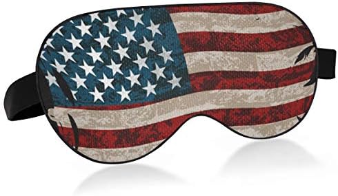 ALAZA Grunge USA Amerikai Zászló alvómaszk a Nők a Férfiak Áramszünet Hűtés Vicces Szem Maszk Alszik a Rugalmas Szalag
