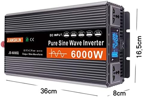 Tiszta szinuszos Inverter, Jármű Power Inverter DC 12V/24V/48V/60V, hogy 220V AC Inverter Szinusz csúcsteljesítmény 3000W 4000W 5000W
