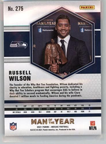 2021 Panini Mozaik 275 Russell Wilson Seattle Seahawks NFL Labdarúgó-Trading Card