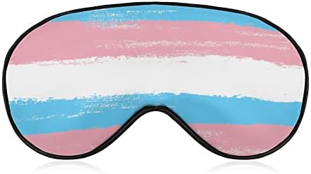 Transznemű Zászló Nyomtatott Aludni Szem Maszk Puha Kendőt Szem Fedél Állítható Pánt Este Eyeshade Utazási Nap a Férfiak, Nők