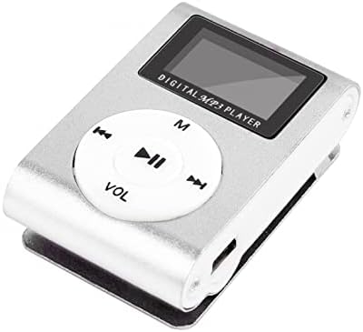 Mllkcao Hordozható MP3 Lejátszó Mini LCD kijelző, USB-MP3 Lejátszó Támogatja a 32 gb-os Micro SD / TF Kártya Sport Sztereó