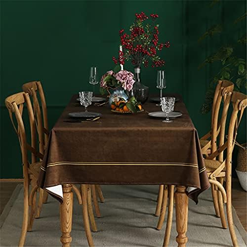 UXZDX Terítő, Étkező Asztal, Abrosz, Tea, terítő, egyszínű Téglalap alakú Amerikai kerekasztal Borító (Színes : D, Méret : 140 * 100cm)