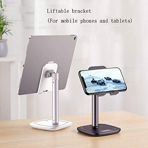 SJYDQ Asztal Mobiltelefon tartó Állvány, Állítható Asztali Tablet Jogosultja Univerzális Tábla mobiltelefon Állni (Színe : Fehér)