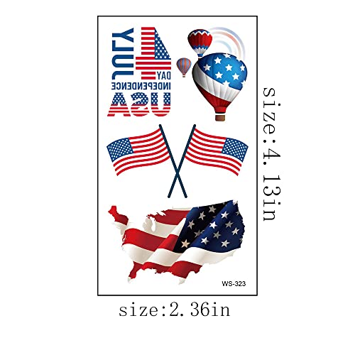 Amerikai Zászló Tetoválás Matricák július 4-én Tetkóimat Művészeti Matrica a Függetlenség Napja Arc, a Kar Test Ideiglenes tetoválás matricák