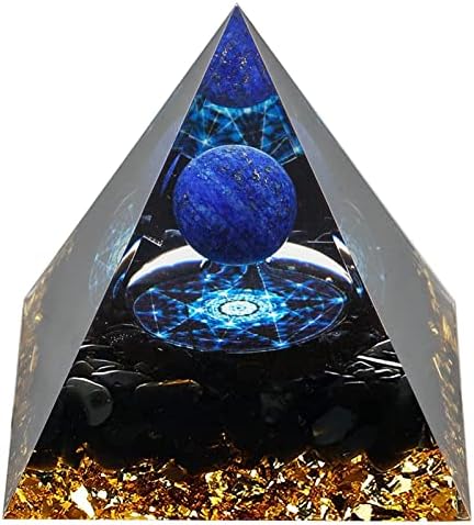 Orgon Piramis, Lapis Lazuli Gyógyító Kristály Piramis, Orgonite Gyógyító Kövek, Védelem Kristály Energia Generátor, a Meditáció, a Stressz