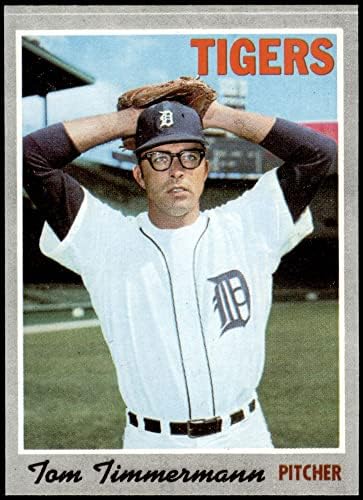 1970 Topps 554 Tom Timmermann Detroit Tigers (Baseball Kártya) NM Tigrisek