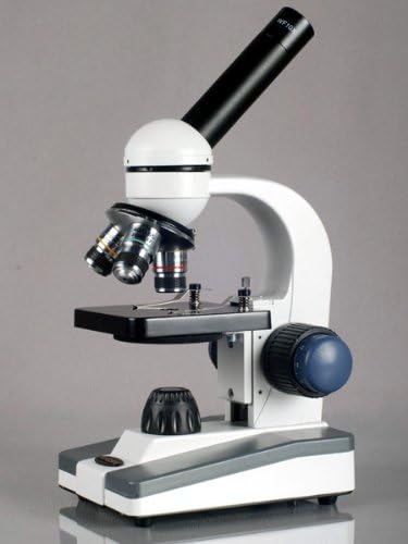 AmScope M150C-E Digitális Összetett Mikroszkóp Monokuláris, WF10x, valamint WF25x Szemlencse, 40x-1000-Nagyítás, LED Világítás, Brightfield,