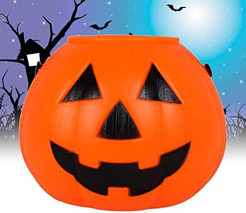 Műanyag Tök, Halloween Otthon Dekoráció, Kreatív Halloween Tök Vödör Hordozható Tök Lámpa Horror Szellem Fesztivál Hangulat Kellék