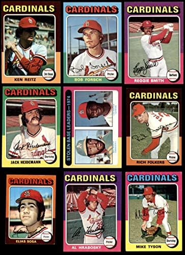 1975 Topps St. Louis Cardinals Közelében Csapat készen áll a St. Louis Cardinals (Set) VG+ Bíborosok