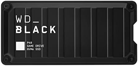 WD_BLACK 500GB P40 Játék Meghajtó SSD - 2000 MB/s, RGB Világítás, Hordozható Külső szilárdtestalapú Meghajtó SSD, Kompatibilis Playstation,